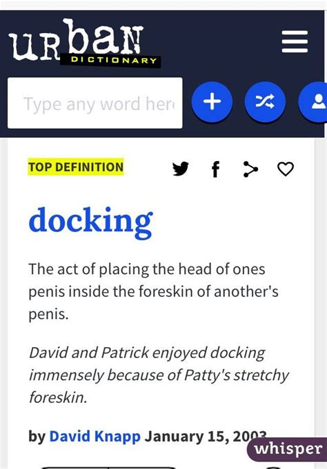 what is docking urban dictionary|More.